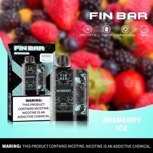 Fin Bar Pod Disposable กลิ่น Mixberry Ice