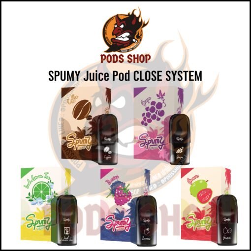 Spumy Vape Juice Pod Close System